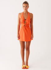Coa Mini Dress - Tangerine